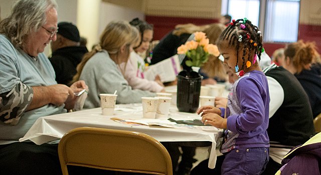 Saint Colman’s Church dinner for the needy