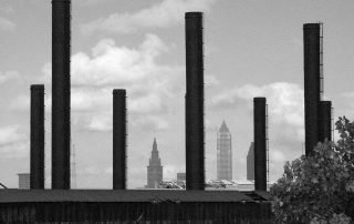 smokestacks and skyline