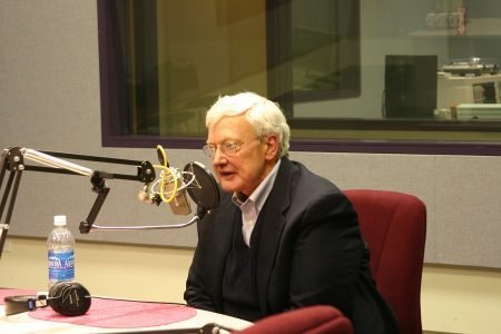 Roger Ebert at a Chicago public radio station, December 5, 2007 [credit: Sound Opinions, via Wikimedia Commons]