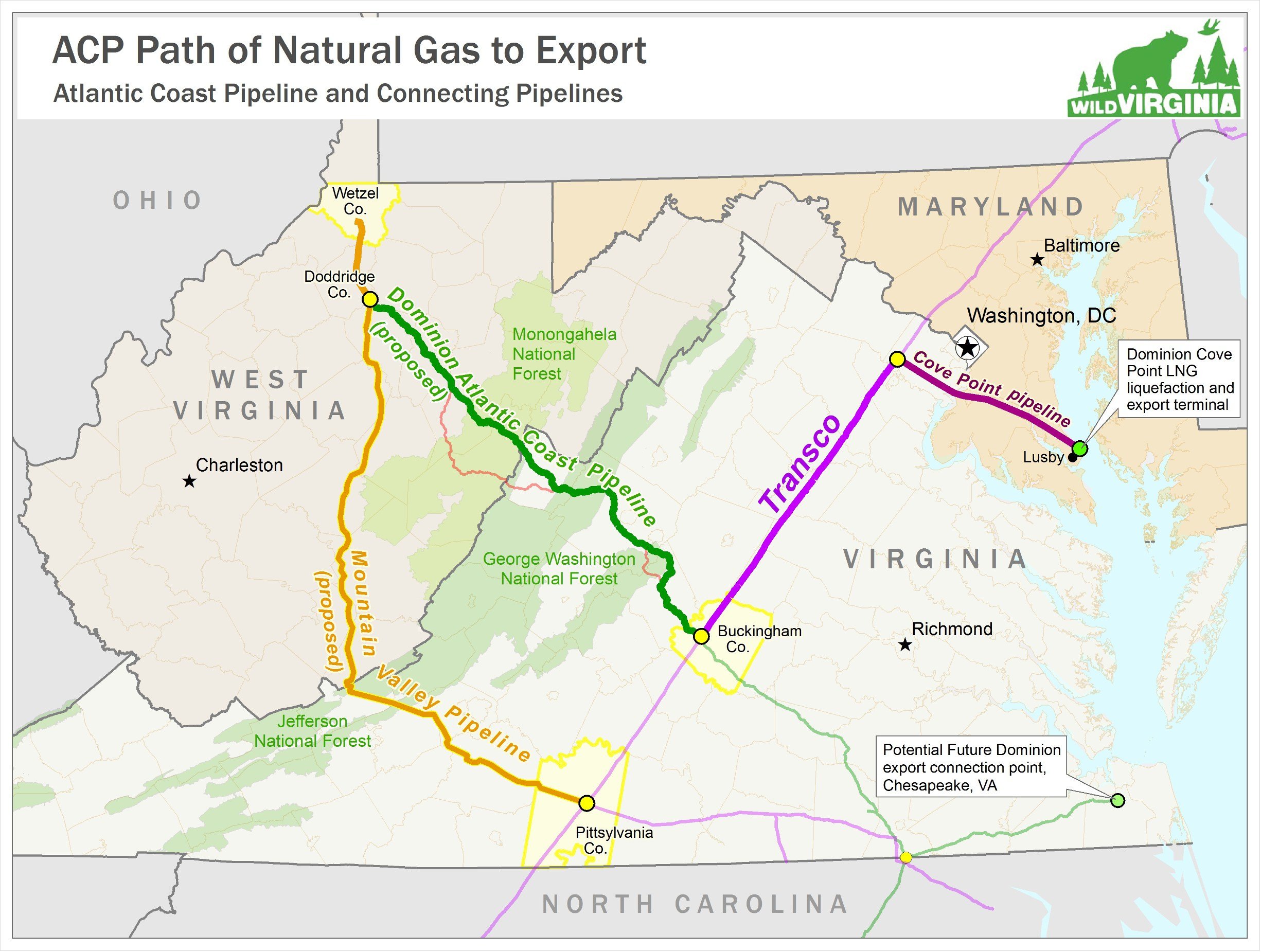 Transco Pipeline System Map